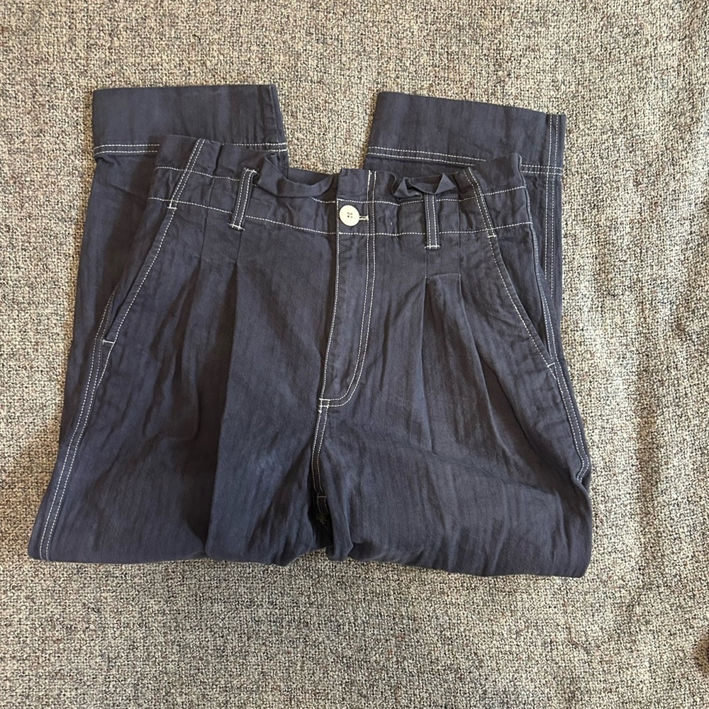 Madewell Paperbag Crop Jean